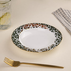 Aurulent Patchwork Rim Serving Plate Pasta Bowl June Trading   