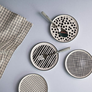 Minimal Seamless 6 Inch Snack Plate (Set of 6) Snack Plate June Trading   