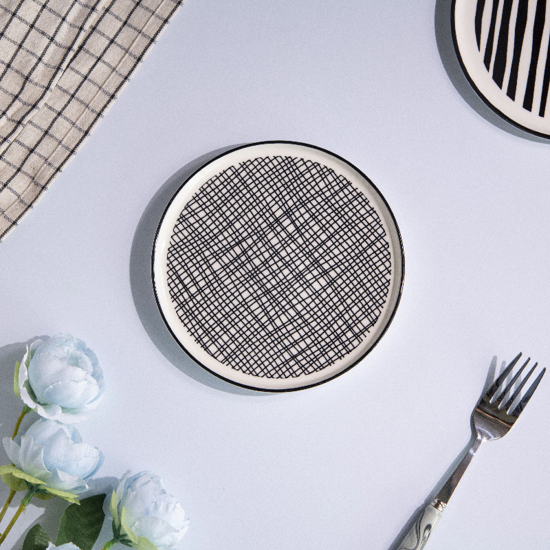 Minimal Seamless 6 Inch Snack Plate (Set of 6) Snack Plate June Trading   