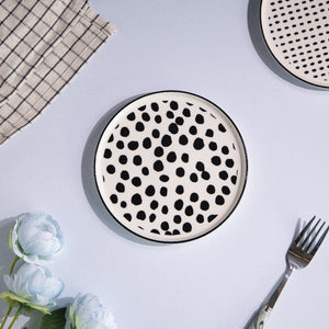 Stylish Patches 6 Inch Snack Plate (Set of 6) Snack Plate June Trading   