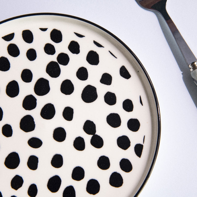 Stylish Patches 6 Inch Snack Plate (Set of 6) Snack Plate June Trading   