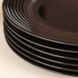 Bold Black Swirl Dinner Plate Dinner Plates June Trading   