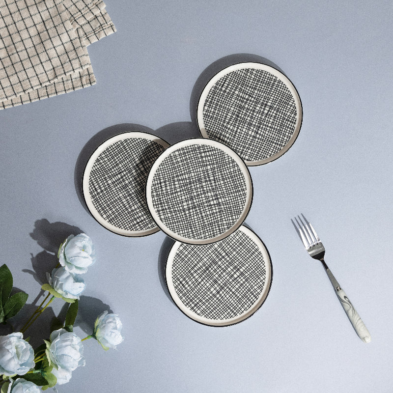 Minimal Seamless 6 Inch Snack Plate (Set of 6) Snack Plate June Trading   