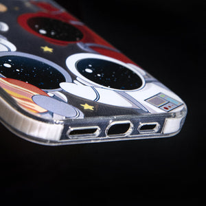 Astronaut Groupfie Anti-Shock Clear iPhone Cover Mobile Phone Cases June Trading   