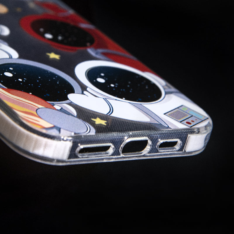 Astronaut Groupfie Anti-Shock Clear iPhone Cover Mobile Phone Cases June Trading   