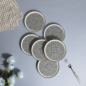 Minimal Seamless 6 Inch Snack Plate (Set of 6) Snack Plate June Trading   