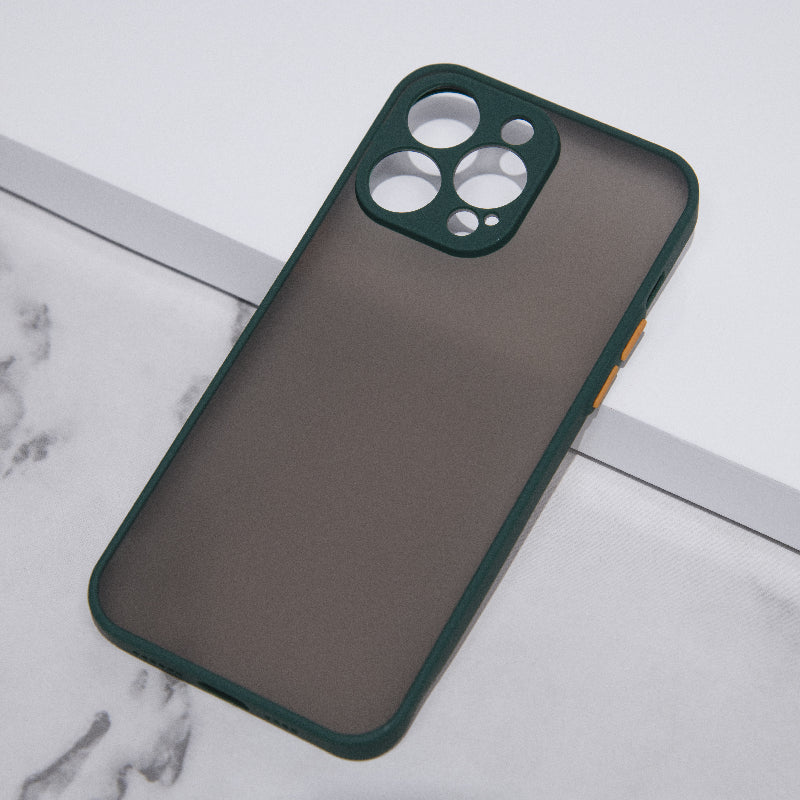 Acrylic Edge With Frosted Back Apple iPhone 14 Pro Cover Mobile Phone Cases June Trading Hunter Green  