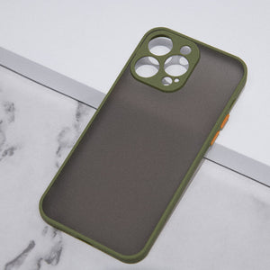Acrylic Edge With Frosted Back Apple iPhone 14 Pro Cover Mobile Phone Cases June Trading Lime Green  