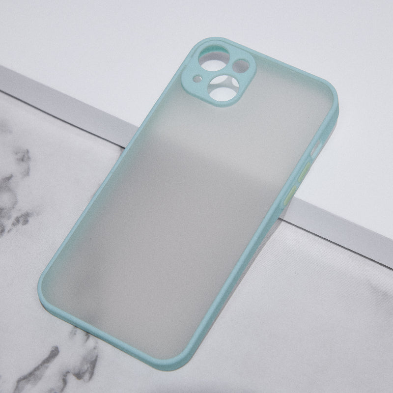 Acrylic Edge With Frosted Back Apple iPhone 14 Plus Cover Mobile Phone Cases June Trading Ice Blue  