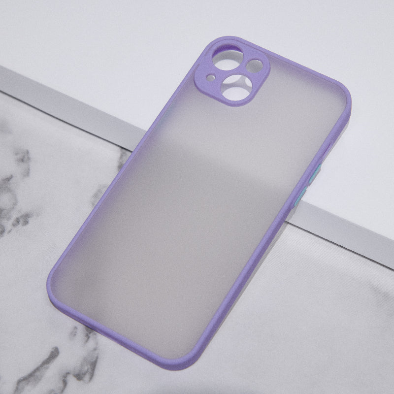 Acrylic Edge With Frosted Back Apple iPhone 14 Plus Cover Mobile Phone Cases June Trading Lapis Lilac  