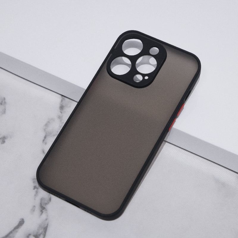 Acrylic Edge With Frosted Back Apple iPhone 14 Pro Max Cover Mobile Phone Cases June Trading Onyx Black  