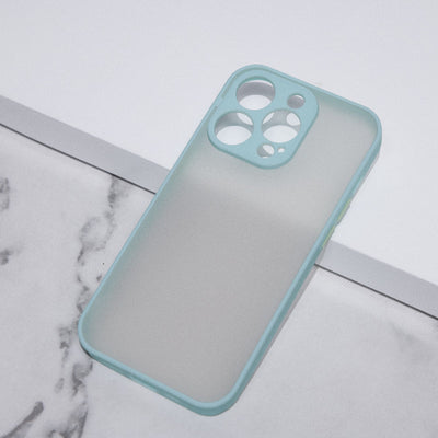 Acrylic Edge With Frosted Back Apple iPhone 14 Pro Max Cover Mobile Phone Cases June Trading Powder Blue  
