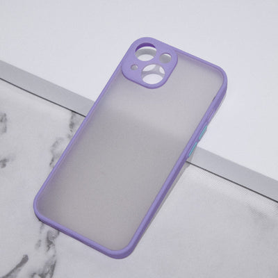 Acrylic Edge With Frosted Back Apple iPhone 14 Cover Mobile Phone Cases June Trading Periwinkle Lilac  