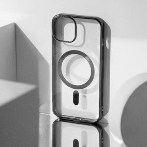 Metallichrome Onyx Black Magsafe Clear iPhone Cover Mobile Phone Cases June Trading iPhone 14  