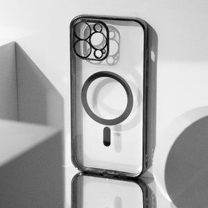 Metallichrome Onyx Black Magsafe Clear iPhone Cover Mobile Phone Cases June Trading iPhone 13 Pro  