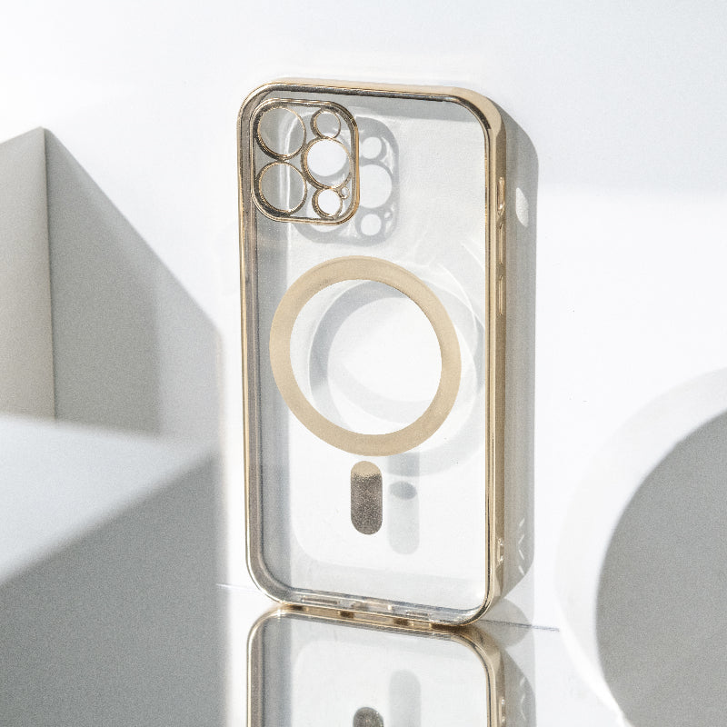 Metallichrome Royal Gold Magsafe Clear iPhone Cover