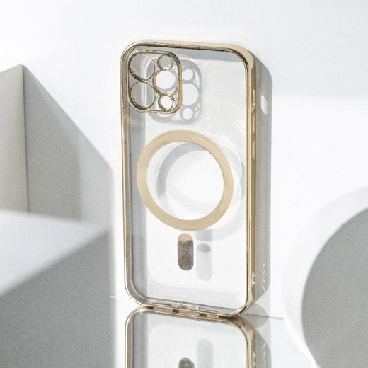 Metallichrome Royal Gold Magsafe Clear iPhone Cover Mobile Phone Cases June Trading iPhone 12 Pro  