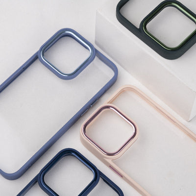 Apple iPhone 14 Pro Max Acrylic Edge Metallic Transparent Case Mobile Phone Cases June Trading   