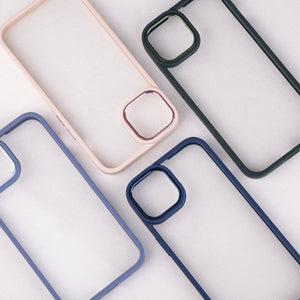 Apple iPhone 14 Pro Acrylic Edge Metallic Transparent Case Mobile Phone Cases June Trading   