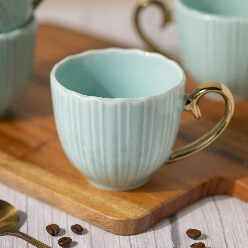 Timeless Teal Tea Cup & Kettle Set Tea & Coffee Sets June Trading   