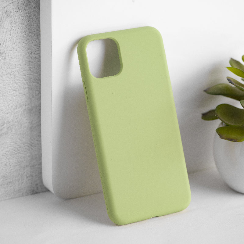Pastel Aesthetic Silicone iPhone 11 Pro Max Protective Case iPhone 11 Pro Max June Trading Lime Green  