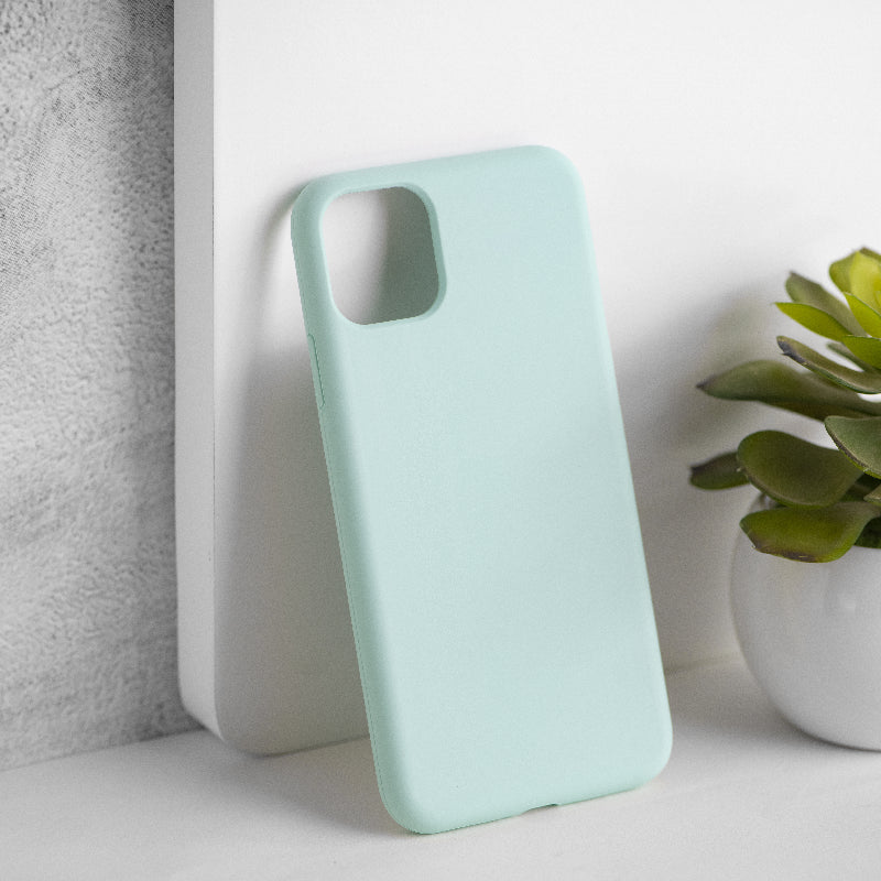 Pastel Aesthetic Silicone iPhone 11 Pro Max Protective Case iPhone 11 Pro Max June Trading Baby Blue  