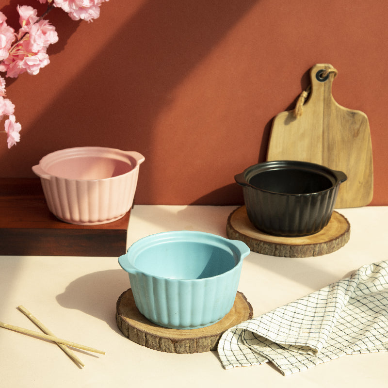 Crinkle Serving Bowl (Without Lid)