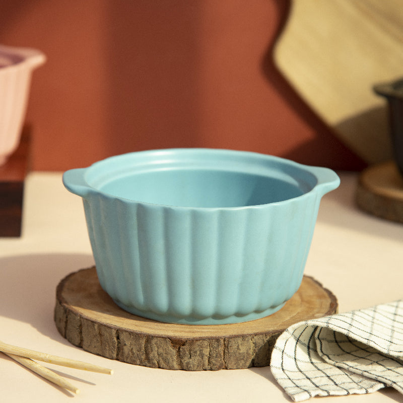 Crinkle Serving Bowl (Without Lid) Serving Bowls June Trading   