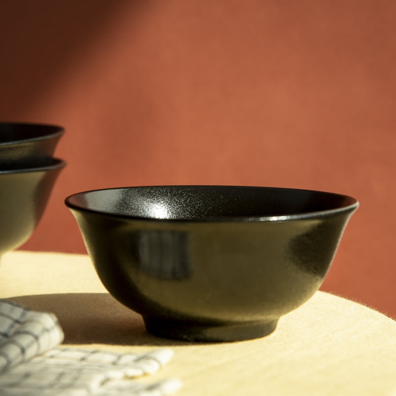 Rustic Style Black Bowl