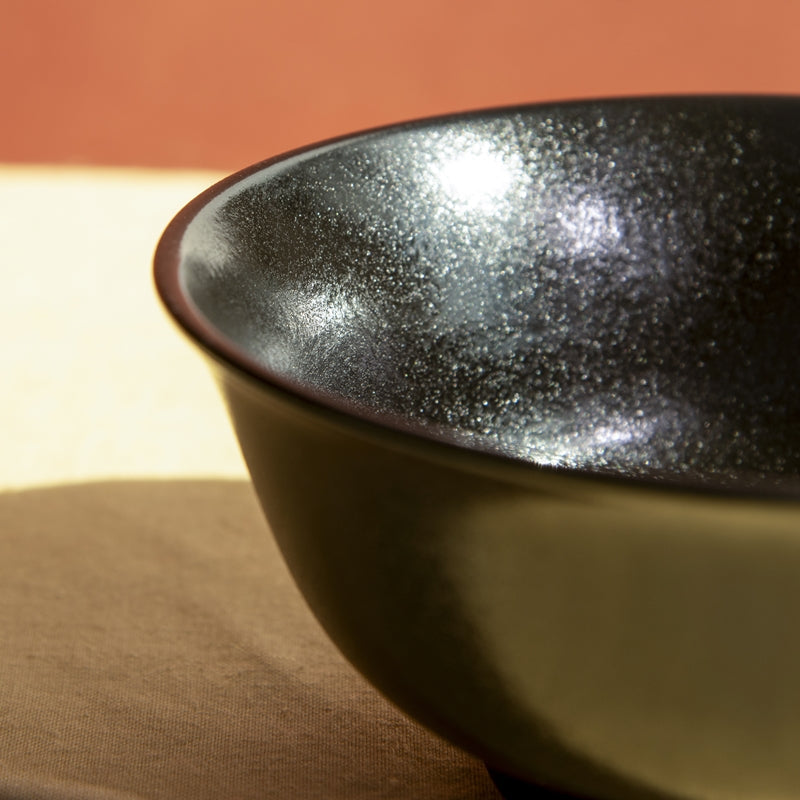 Rustic Style Black Bowl Bowls June Trading   