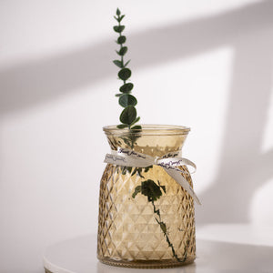 Crystal Nova Glass Vase Vases June Trading Sunset Orange  