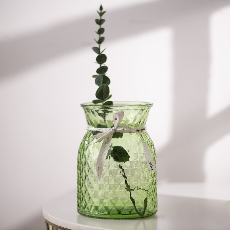 Crystal Nova Glass Vase Vases June Trading Nature Green  
