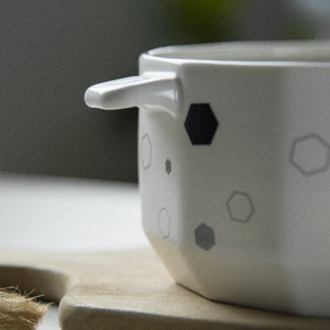 Nordic Shapes Ceramic Casserole With Lid Casserole June Trading   