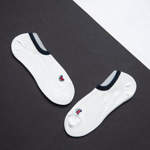 Little Heart White Socks Men Sock ERL   