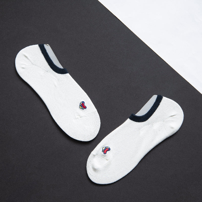 Little Heart White Socks Men Sock ERL   