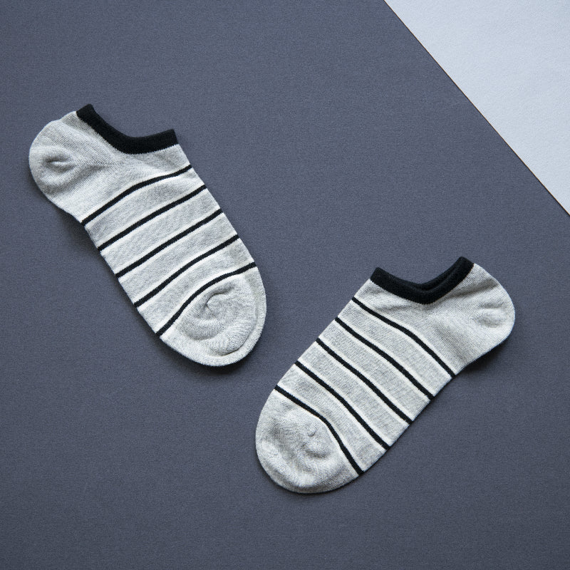 Cool Stripes Grey Socks Men Sock ERL   