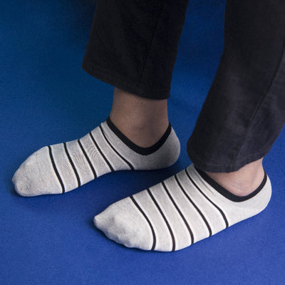 Cool Stripes Grey Socks Men Sock ERL   