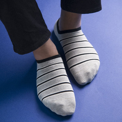 Cool Stripes Grey Socks Men Sock ERL   