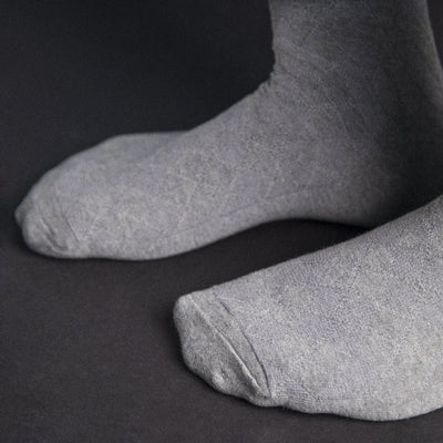 Fossil Grey Solid Socks Men Sock ERL   
