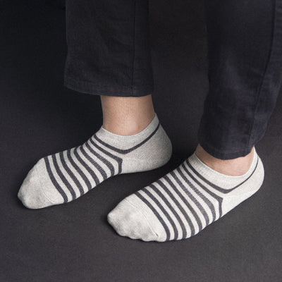 Classy Stripes Grey Socks Men Sock ERL   