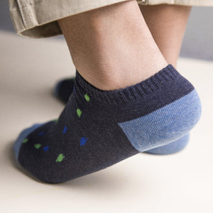 Blue & Green Pattern Socks Men Sock ERL   