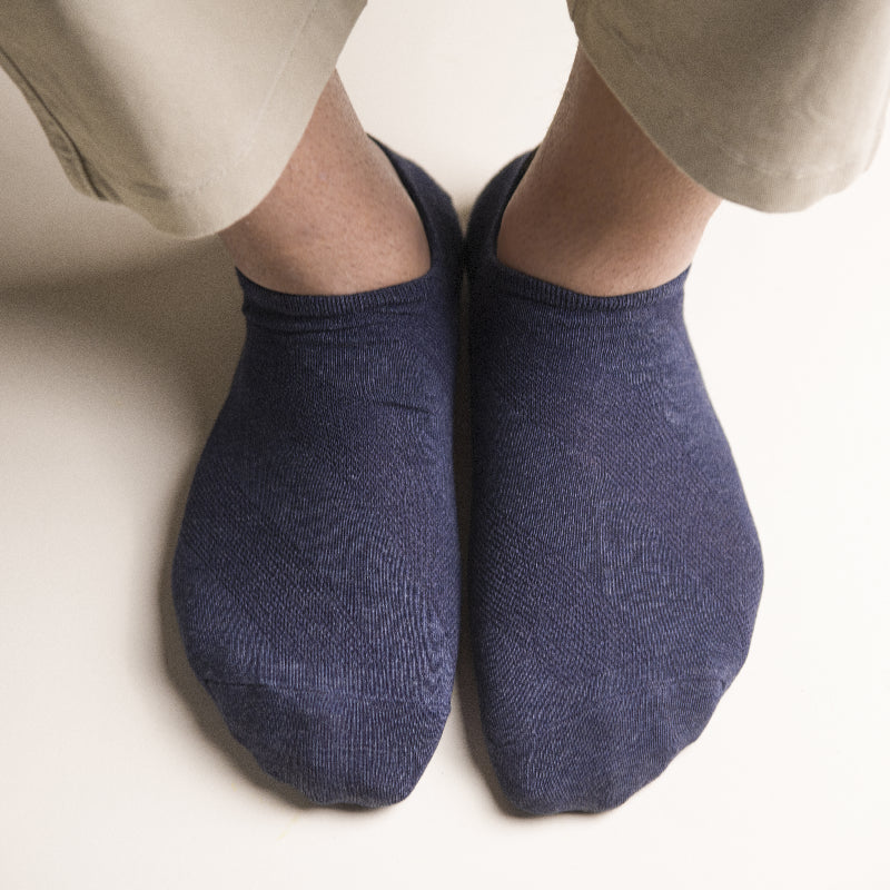 Berry Blue Solid Socks Men Sock ERL   