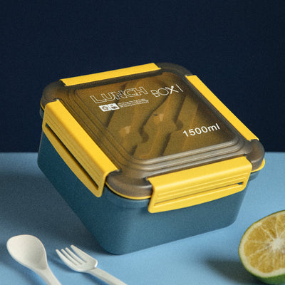 Lunch Simplified Bento Box With Cutlery Set Lunch Boxes June Trading   
