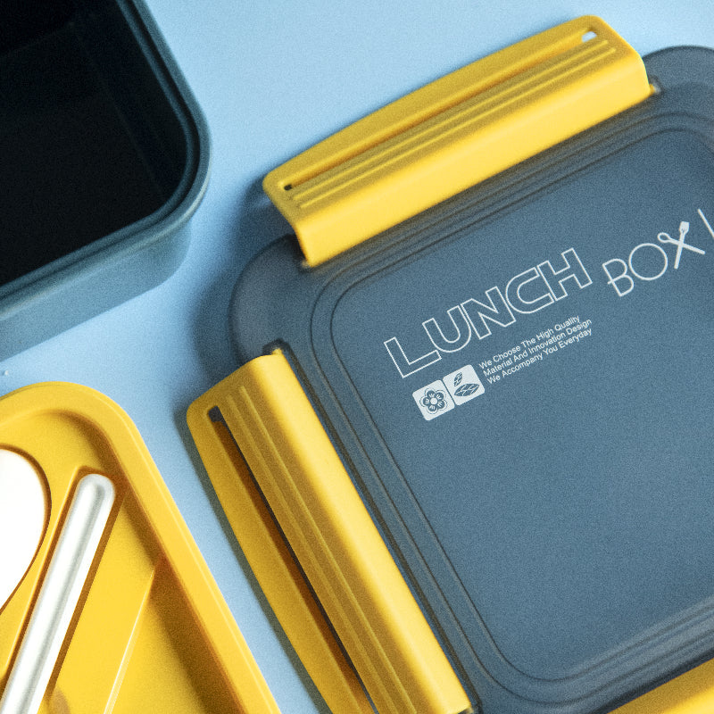 Lunch Simplified Bento Box With Cutlery Set Lunch Boxes June Trading   