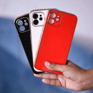 Rose Gold Carved Edge Luxury iPhone 12 Case iPhone 12 & 12 Pro June Trading   