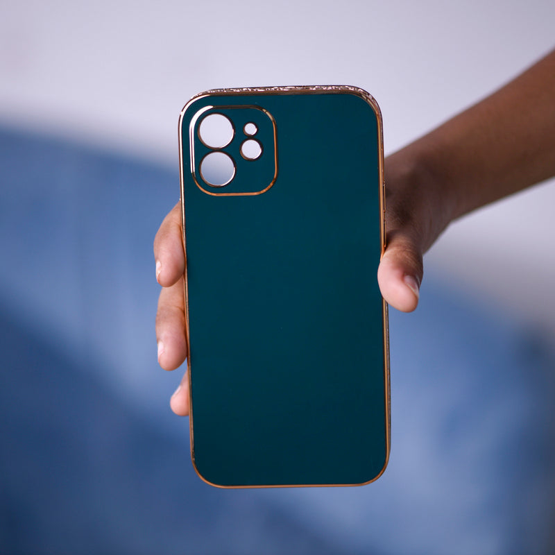 Rose Gold Carved Edge Luxury iPhone 12 Case iPhone 12 & 12 Pro June Trading   