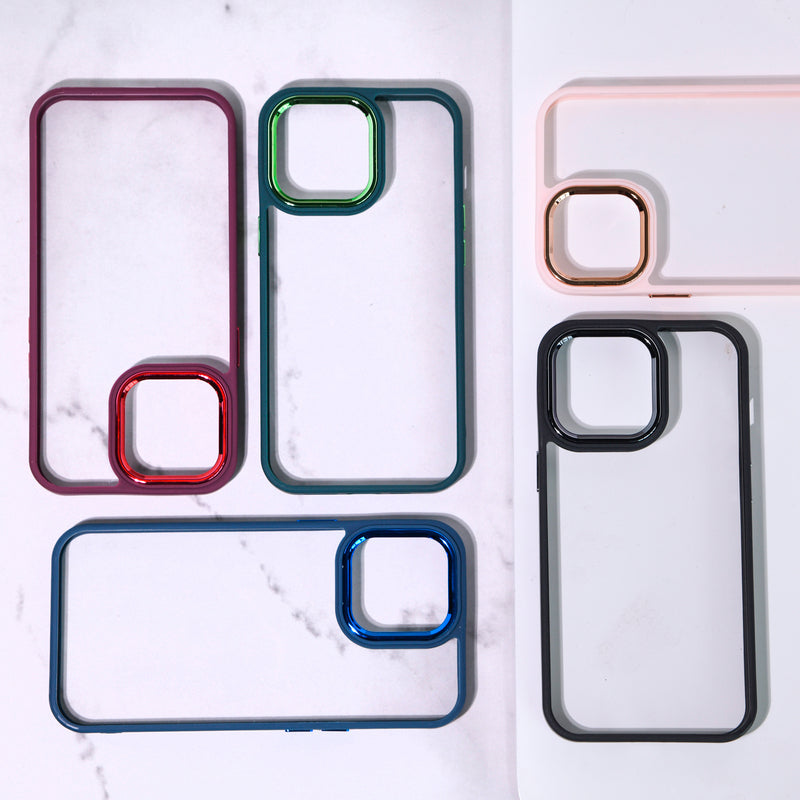 Apple iPhone 12 Pro Acrylic Edge Metallic Transparent Case