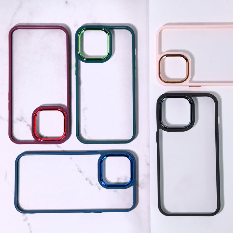 Apple iPhone 12 Pro Acrylic Edge Metallic Transparent Case iPhone 12 Pro June Trading   