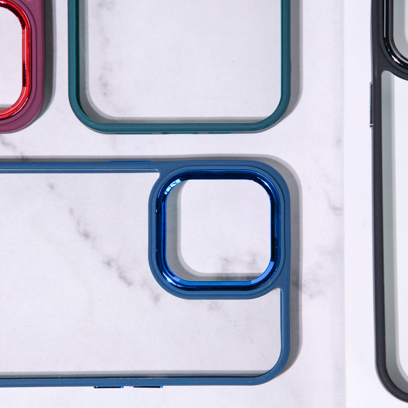 Apple iPhone 12 Pro Max Acrylic Edge Metallic Transparent Case iPhone 12 Pro Max June Trading   