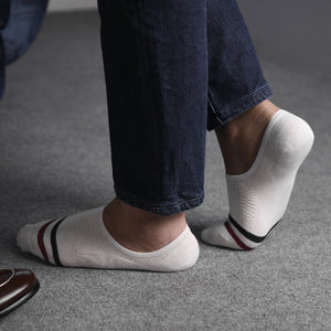 Powder White Classy Stripe Socks Men Sock ERL   